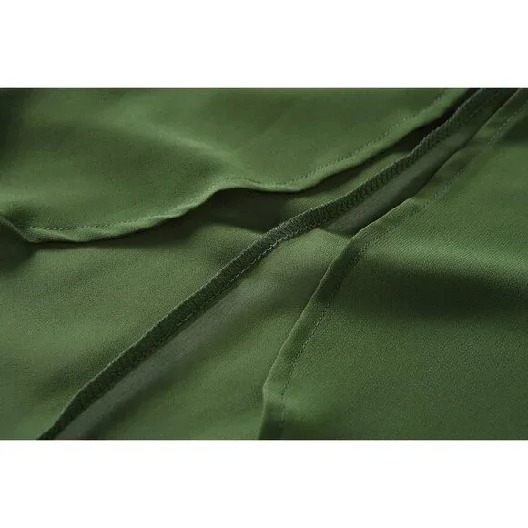 Women's Floral Print Sheer Chiffon 3/4 Bat Sleeve Casual Loose Kimono Cardigan C - Picture 4 of 5